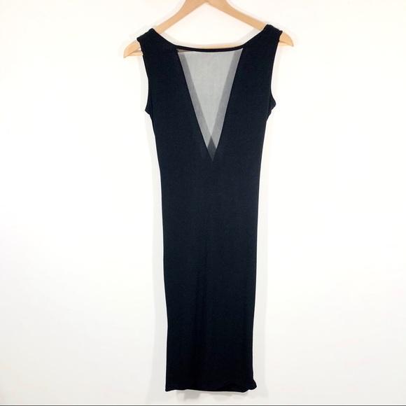 ASOS Petite Dresses & Skirts - ASOS Petite V-Neck Mesh Midi Bodycon Dress NWT